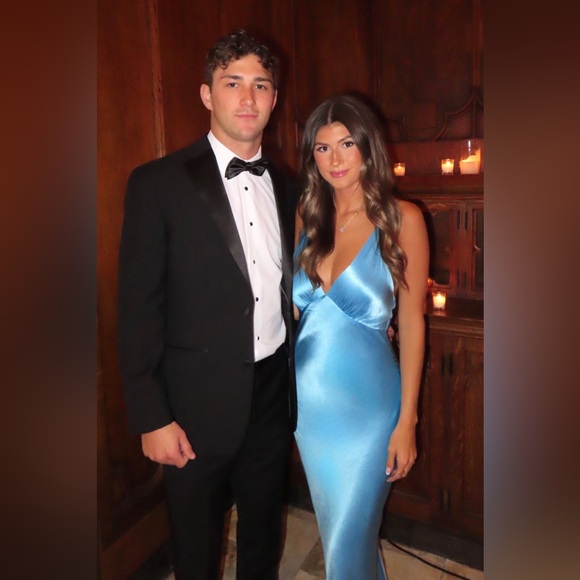 NWT Bec & Bridge Lorelai V Maxi Dress in Tropez Blue size US 4 - Picture 10 of 14